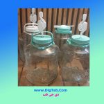 قرابه شیشه ای 12لیتری با قفل هوا بسته 4تایی