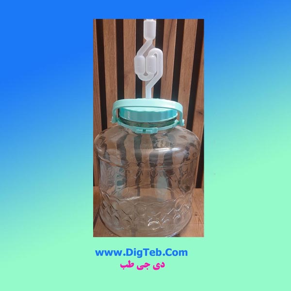 garabe-shisheii-12-litri-torshi-gofle-hawa قرابه شیشه ای 12لیتری با قفل هوا - Image 1