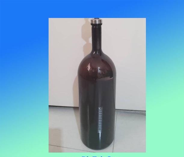 بطری شیشه ای 8 لیتری طرح رم ساده